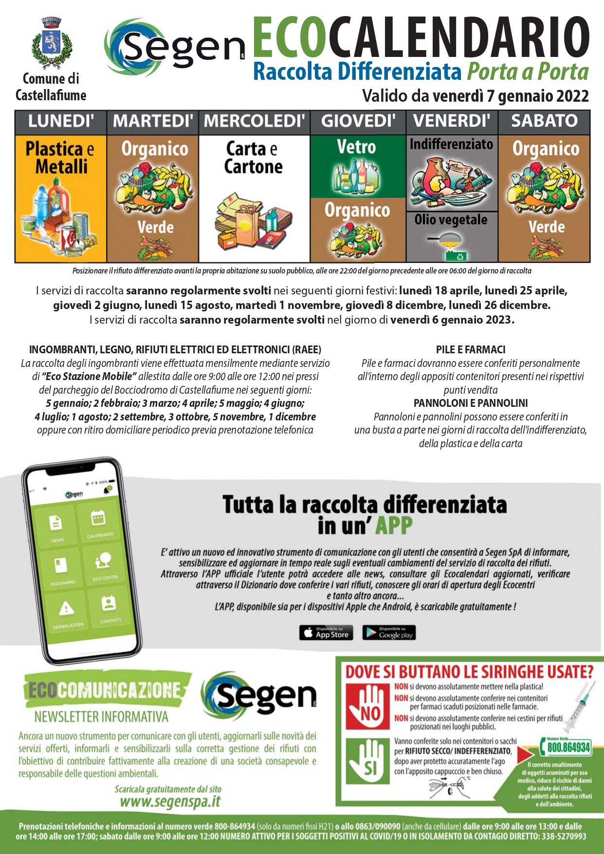 Eco Calendario Comune di Castellafiume 2022