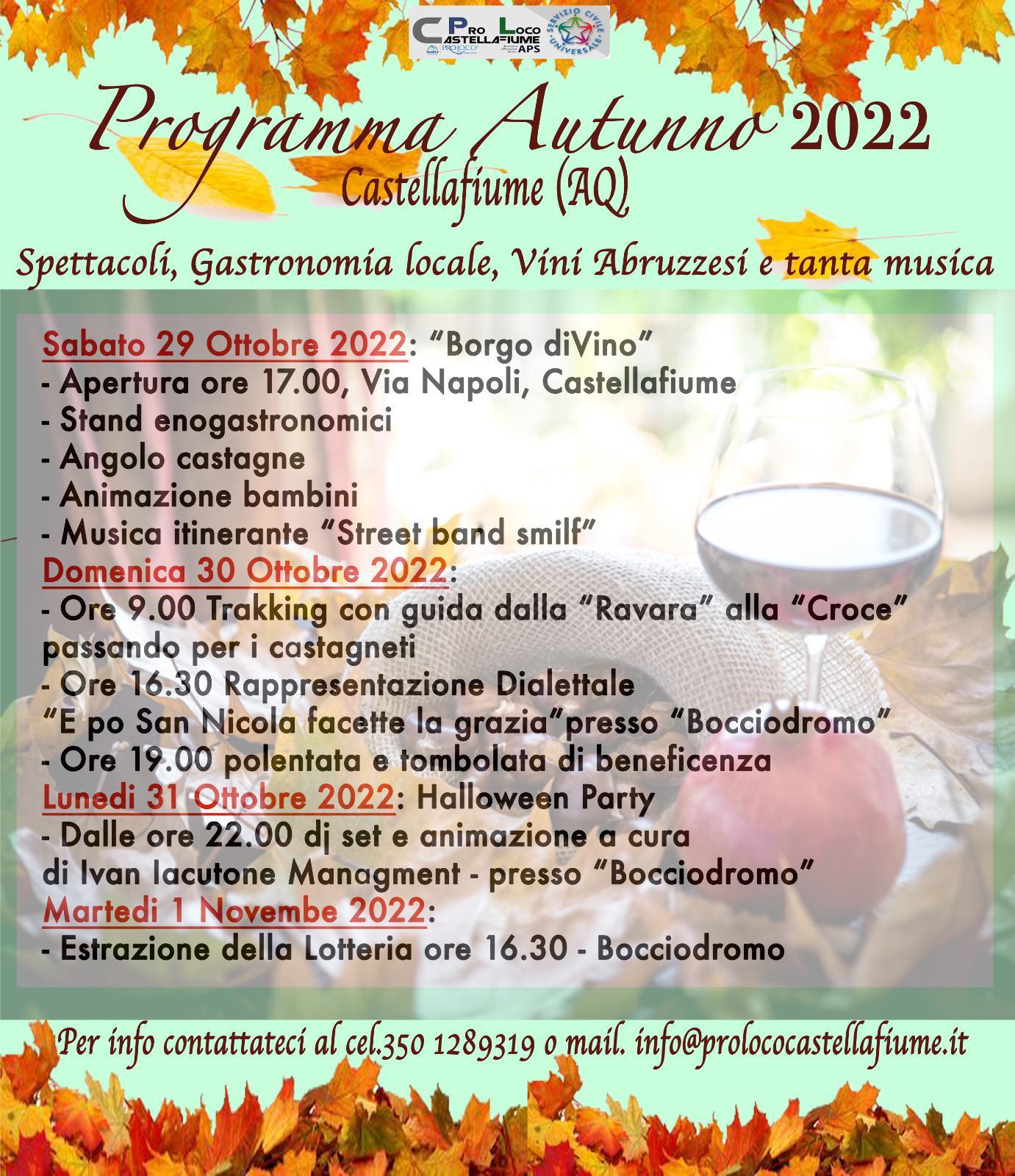 Programma Autunnale 2022